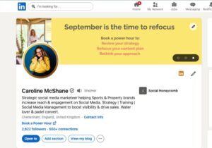 A screenshot of a social media profile banner and bio.